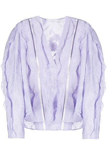 IRO Blusa con effetto jacquard - Viola