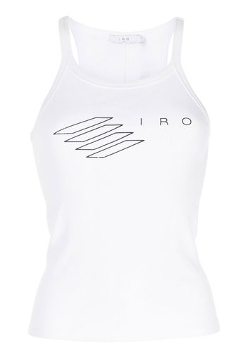 IRO logo-print tank top - Bianco