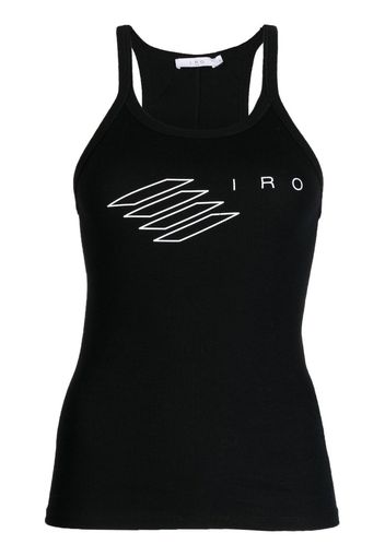 IRO logo-print tank top - Nero