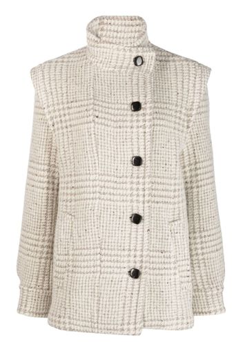 IRO checked virgin wool coat - Toni neutri