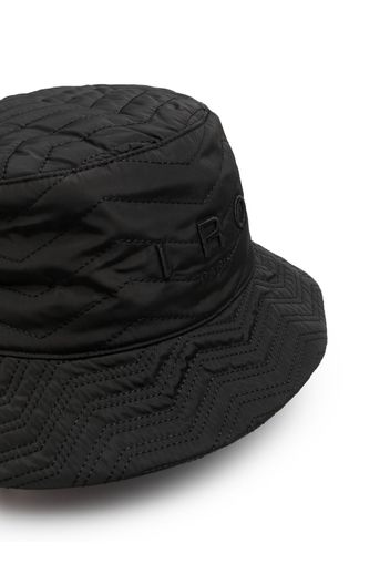 IRO logo-embroidered quilted bucket hat - Nero