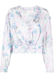 IRO floral-print V-neck blouse - Rosa