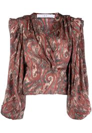 IRO Blusa con stampa paisley - Rosso