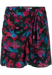 IRO floral-print silk miniskirt - Nero