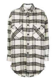 IRO plaid-check felted shirt - Toni neutri