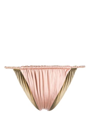 Isa Boulder ruched bikini bottom - Rosa