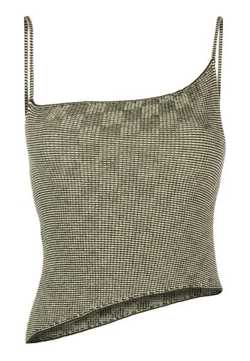 Isa Boulder Parallel asymmetric tank top - Verde