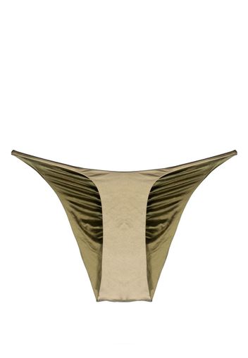 Isa Boulder gathered-detail bikini bottoms - Oro