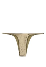 Isa Boulder Forward satin bikini bottom - Oro