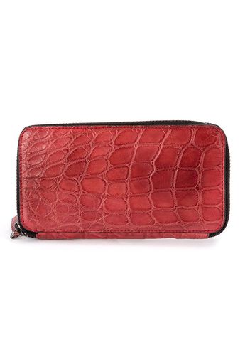 Isaac Sellam Experience rectangular zip-around wallet - Rosso