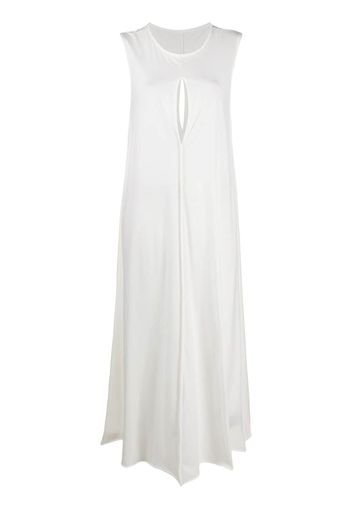 draped keyhole dress