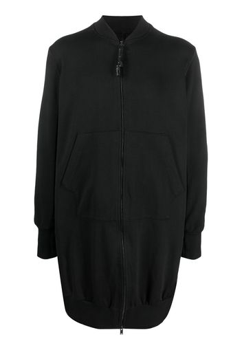 Isaac Sellam Experience long-line jersey bomber jacket - Nero