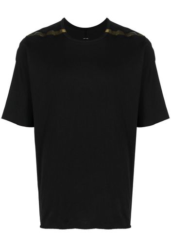 Isaac Sellam Experience tape-detail crew neck T-shirt - Nero