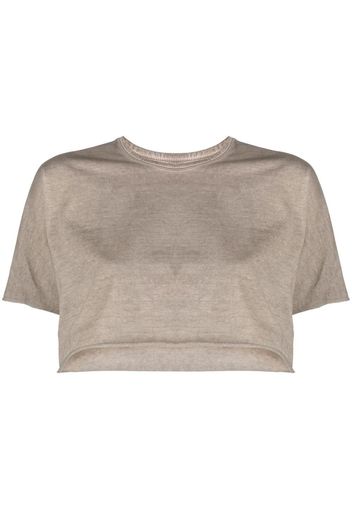Isaac Sellam Experience cropped short-sleeved T-shirt - Toni neutri