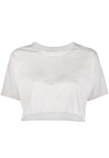 Isaac Sellam Experience cropped short-sleeved T-shirt - Grigio