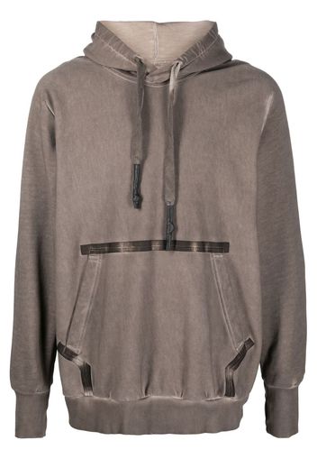 Isaac Sellam Experience washed-effect cotton hoodie - Grigio