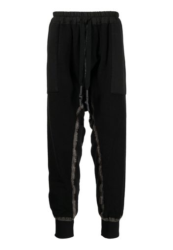 Isaac Sellam Experience drawstring-waist cotton track pants - Nero