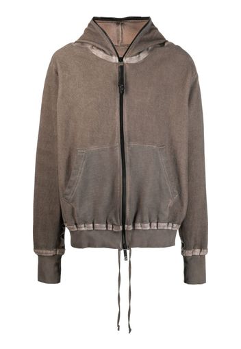 Isaac Sellam Experience metallic-trim detail hoodie - Marrone