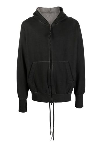 Isaac Sellam Experience zipped cotton hoodie jacket - Grigio