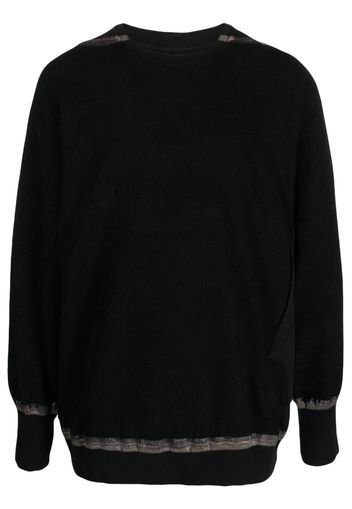 Isaac Sellam Experience stripe-print organic cotton jumper - Nero