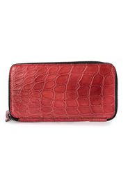 Isaac Sellam Experience rectangular zip-around wallet - Rosso