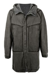 Isaac Sellam Experience tape-detail hooded jacket - Grigio