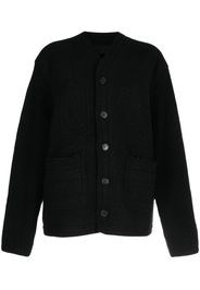 Isabel Benenato Cardigan con inserti - Nero