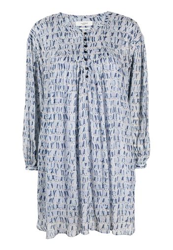 Isabel Marant Étoile Vestito midi con stampa - Blu