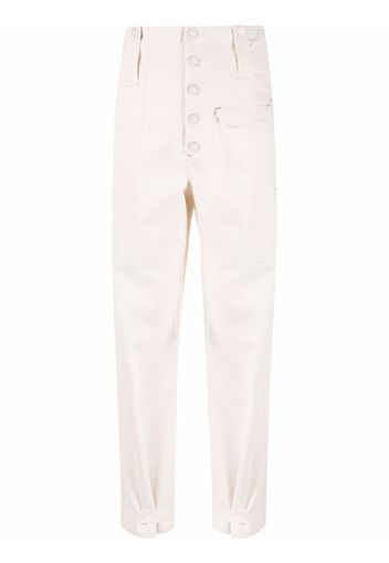 Isabel Marant Étoile high-waist tailored trousers - Toni neutri