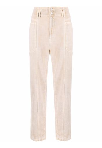 Isabel Marant Étoile high-rise straight-leg jeans - Toni neutri