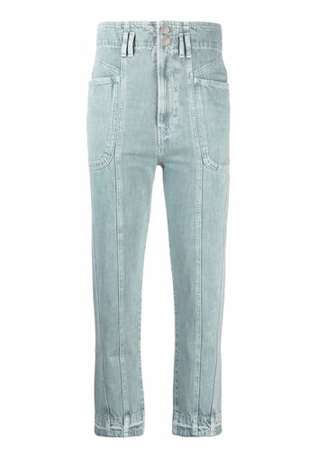 Isabel Marant Étoile high-rise straight-leg jeans - Blu