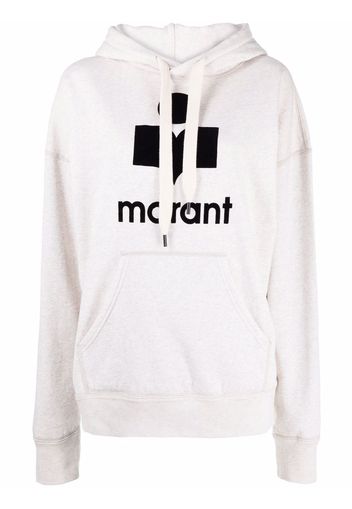 Isabel Marant Étoile Mansell logo-print hoodie - Toni neutri