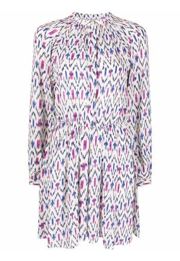 Isabel Marant Étoile graphic print long-sleeved dress - Toni neutri