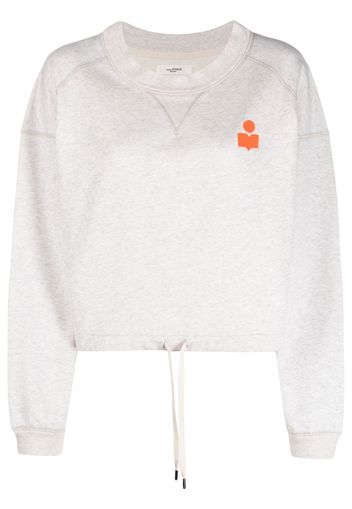 Isabel Marant Étoile logo-print long-sleeve sweatshirt - Toni neutri