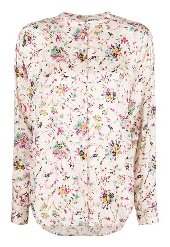 Isabel Marant Étoile Blusa Catchell a fiori - Toni neutri