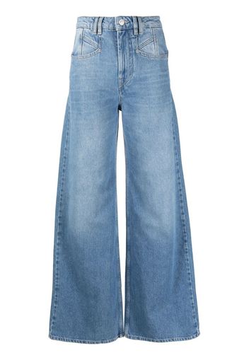 Isabel Marant Étoile wide-leg denim jeans - Blu