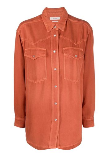 Isabel Marant Étoile lyocell denim shirt - Arancione