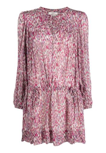 Isabel Marant Étoile abstract-print drop-waist dress - Rosa