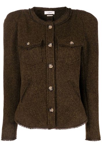 ISABEL MARANT ÉTOILE button-up knitted jacket - Verde