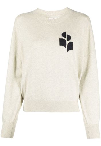 Isabel Marant Étoile logo-print crew-neck jumper - Toni neutri