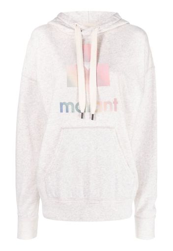 ISABEL MARANT ÉTOILE Mansel logo-print hoodie - Toni neutri