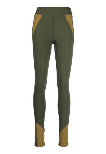 Isabel Marant Étoile Tiso colour-block leggings - Verde