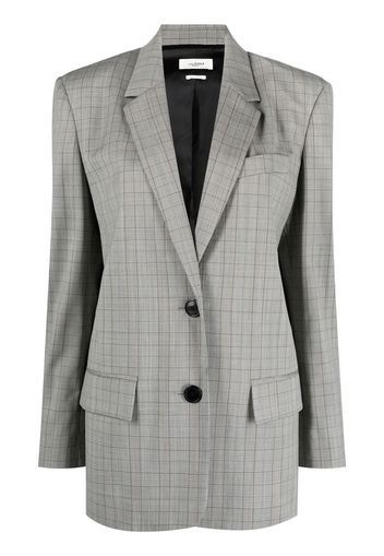 Isabel Marant Étoile checked single-breasted blazer - Nero