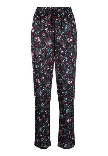 Isabel Marant Étoile all-over floral print trousers - Nero