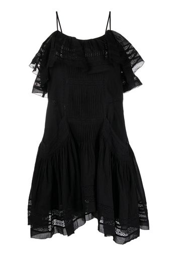 Isabel Marant Étoile Abito corto Moly in pizzo sangallo - Nero