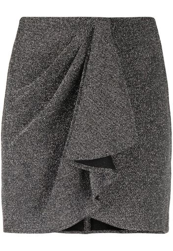 Isabel Marant Étoile shimmer draped skirt - Argento