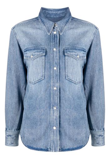 Isabel Marant Étoile washed denim shirt - Blu