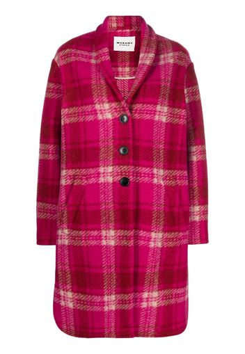 Isabel Marant Étoile single-breasted checked coat - Rosa