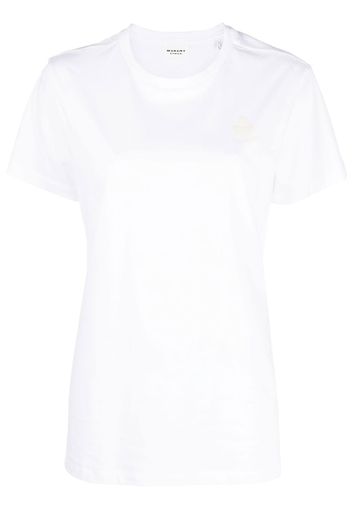 Isabel Marant Étoile T-shirt con ricamo - Bianco