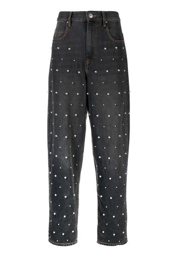 Isabel Marant Étoile Jeans con decorazione Corsysr - Nero